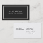 プロフェッショナルエレガントブラック 名刺 (正面/裏面)