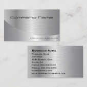プロフェッショナルエレガントブラッモダンシュシルバー事業 名刺 (正面/裏面)