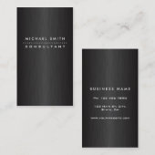 プロフェッショナルエレガントブラモダンックブラシメタル 名刺 (正面/裏面)