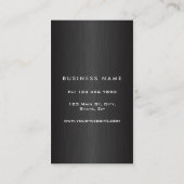 プロフェッショナルエレガントブラモダンックブラシメタル 名刺 (裏面)