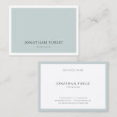 プロフェッショナルエレガントブルーグリーンシンプルテンプレート 名刺 (正面/裏面)