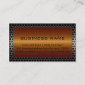 プロフェッショナルエレガントブロンズ金縁ど属 名刺 (裏面)