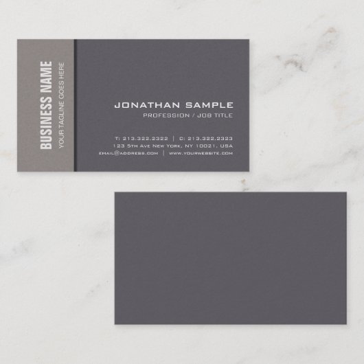 プロフェッショナルエレガントプレインプレミアムパールラックス 名刺 (正面/裏面)