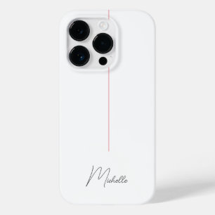 プロフェッショナルエレガントプレインミニマリスト赤白 Case-Mate iPhone 14 PROケース