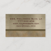 プロフェッショナルエレガントプレインレザールック 名刺 (裏面)