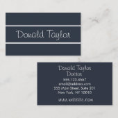 プロフェッショナルエレガントプレーンシンプルブモダンルーブシ 名刺 (正面/裏面)