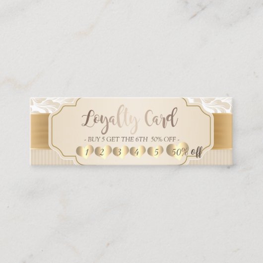 プロフェッショナルエレガントプロフェッショナル金ゴールドハート ロイヤリティカード (正面)