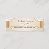 プロフェッショナルエレガントプロフェッショナル金ゴールドハート ロイヤリティカード (裏面)