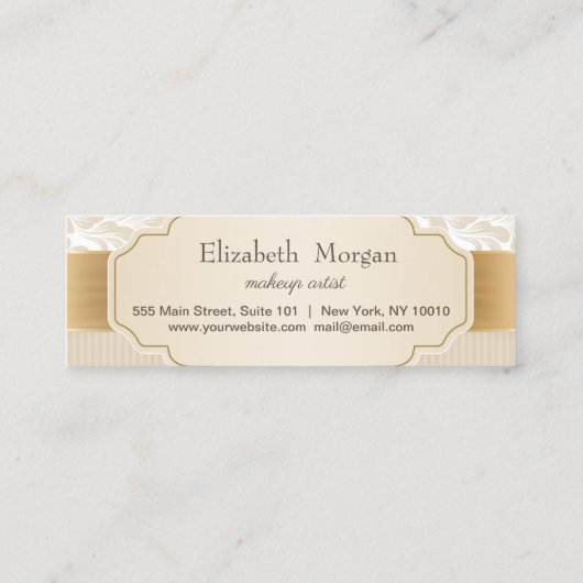 プロフェッショナルエレガントプロフェッショナル金ゴールドハート ロイヤリティカード (裏面)