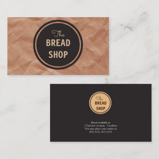 プロフェッショナルエレガントベーカリー菓子 名刺