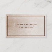プロフェッショナルエレガントベージュブラウンビジネスC 名刺 (正面)