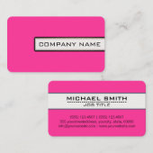 プロフェッショナルエレガントホッモダントピンクミニマリスト 名刺 (正面/裏面)