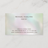 プロフェッショナルエレガントホログラフィ絵を描ックのサービス 名刺 (裏面)