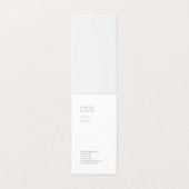 プロフェッショナルエレガントホワイトブルーモダンミニマル 名刺 (外部フラット)