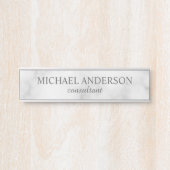 プロフェッショナルエレガントホワイトマーブル サインプレート (正面)