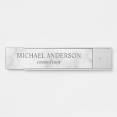 プロフェッショナルエレガントホワイトマーブル サインプレート (正面)