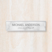 プロフェッショナルエレガントホワイトマーブル サインプレート (正面)