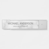 プロフェッショナルエレガントホワイトマーブル サインプレート (正面)