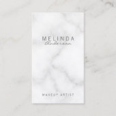 プロフェッショナルエレガントホワイトマーブル 名刺 (正面)