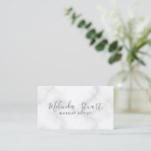 プロフェッショナルエレガントホワイトマーブル 名刺 (スタンド正面)