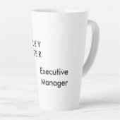 プロフェッショナルエレガントホワイトミニマルモダンリスト カフェラテマグ (右アングル)