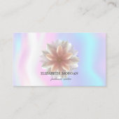 プロフェッショナルエレガントホワイトロータス,ホログラフィック 名刺 (正面)
