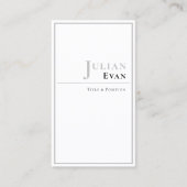 プロフェッショナルエレガントホワイト名刺 名刺 (正面)