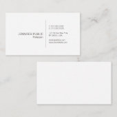 プロフェッショナルエレガントホワシンプルイト平野モダン 名刺 (正面/裏面)