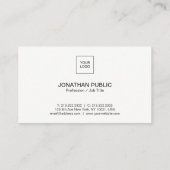 プロフェッショナルエレガントホワシンプルイト平野企業の 名刺 (裏面)