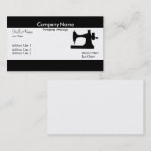 プロフェッショナルエレガントホワモダンイト裁縫機 名刺 (正面/裏面)