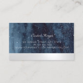 プロフェッショナルエレガントマンダラネイビーブルー 名刺 (裏面)