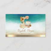 プロフェッショナルエレガントミキサーヒマワリ水彩 名刺 (正面)