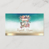 プロフェッショナルエレガントミキサーフラワーウォーター色 名刺 (正面)