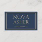 プロフェッショナルエレガントミニマシンプルリストモノグラム 名刺 (正面)