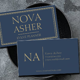 プロフェッショナルエレガントミニマシンプルリストモノグラム 名刺