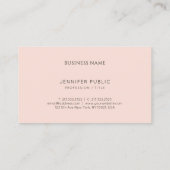 プロフェッショナルエレガントミニマモダンリストテンプレート 名刺 (裏面)