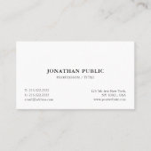 プロフェッショナルエレガントミニマモダンリストテンプレート 名刺 (正面)