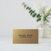 プロフェッショナルエレガントミニマモダンリストブラック金ゴールド 名刺 (スタンド正面)