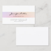 プロフェッショナルエレガントミニマモダンリスト 名刺 (正面/裏面)