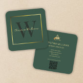 プロフェッショナルエレガントミニマユニークリスト スクエア名刺