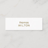 プロフェッショナルエレガントミニマルスタイリッシュコンサルタント スキニー名刺 (正面)