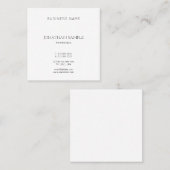 プロフェッショナルエレガントミニマルデザインモダン スクエア名刺 (正面/裏面)
