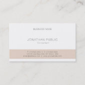 プロフェッショナルエレガントミニマルモダンム 名刺 (正面)