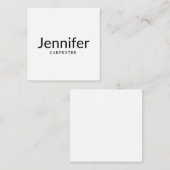 プロフェッショナルエレガントミニマルモダンリストの名前 エンクロージャーカード (正面/裏面)