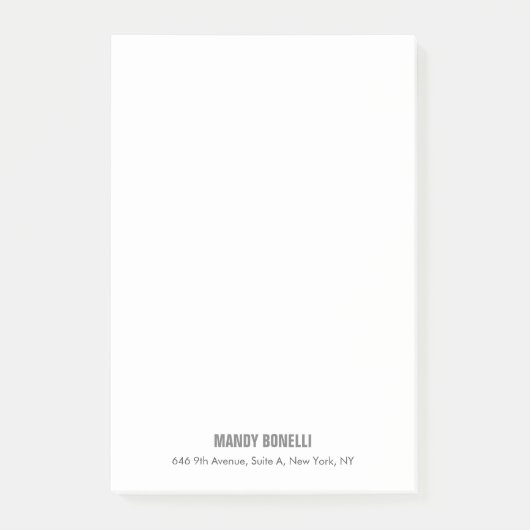 プロフェッショナルエレガントミニマルモダンリストの名前 ポストイット (正面)