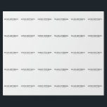 プロフェッショナルエレガントミニマルモダンリストの名前 ラッピングペーパー<br><div class="desc">ビジネスやプライベートで働く完璧なデザイン。ミニマシンプルリスト、完璧な外観。君のためだ。</div>