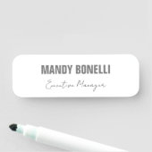 プロフェッショナルエレガントミニマルモダンリストの名前 名札 (インサイチュ)