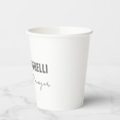 プロフェッショナルエレガントミニマルモダンリストの名前 紙コップ (左)