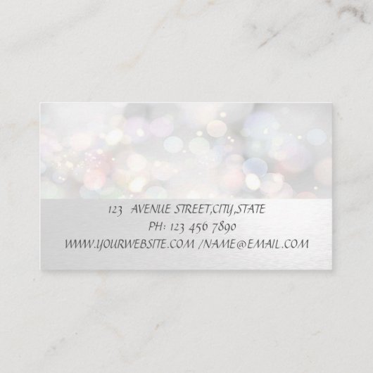 プロフェッショナルエレガントミニマル，《写真》ぼけ味 名刺 (裏面)