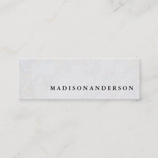 プロフェッショナルエレガントミモダンミナカスタマイズリスト スキニー名刺 (正面)